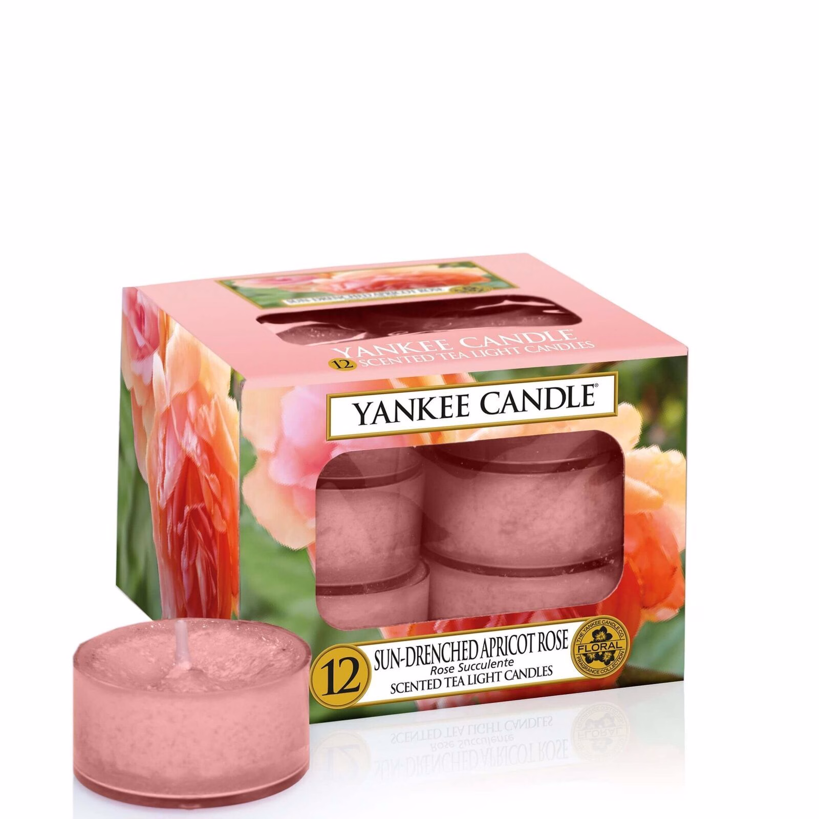 1577172E Sun-Drenched Apricot Rose 12 St - Yankee Candle