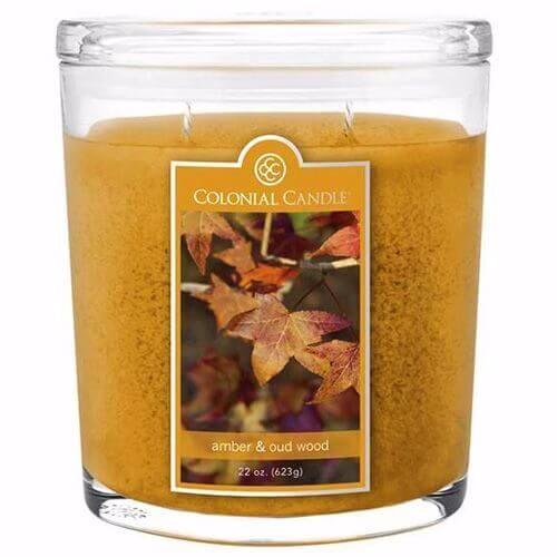 CC022-5048 Colonial Candle Amber & Oud Wood 623g