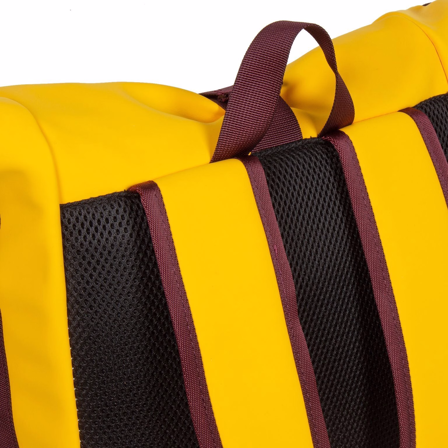 fF_O8AYl Tim - New York Rolltop Rucksack gelb/burgund