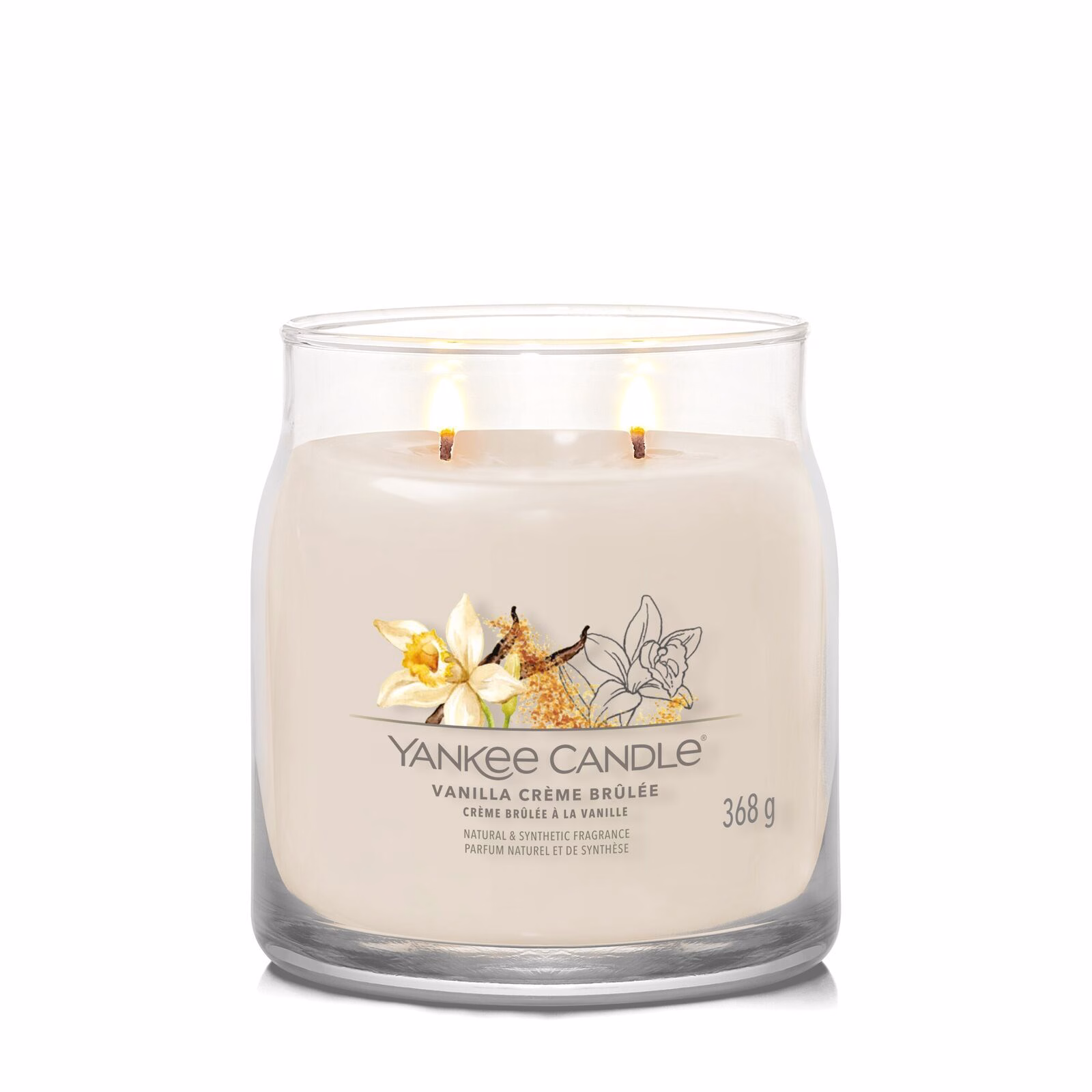 Vanilla Creme Brulee Signature Medium Jar 368g 2-Docht