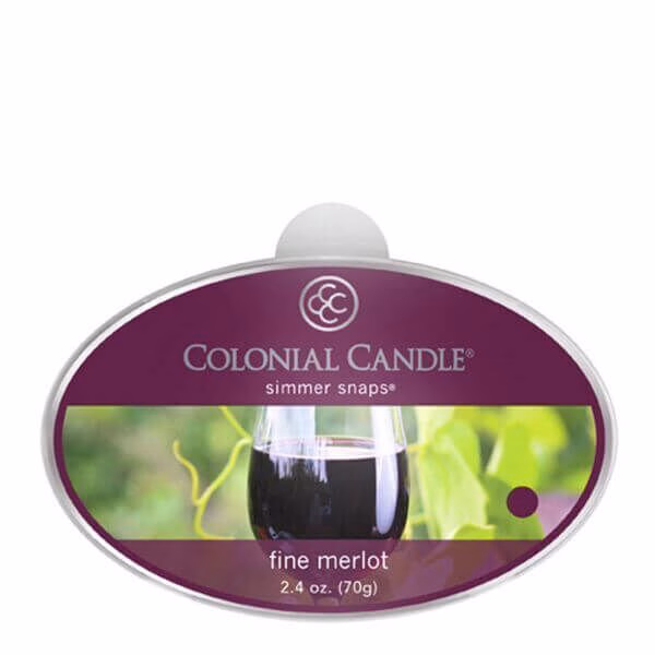 ccsnaps-5845594ff7a44e1b Colonial Candle Fine Merlot Simmer Snaps 70g