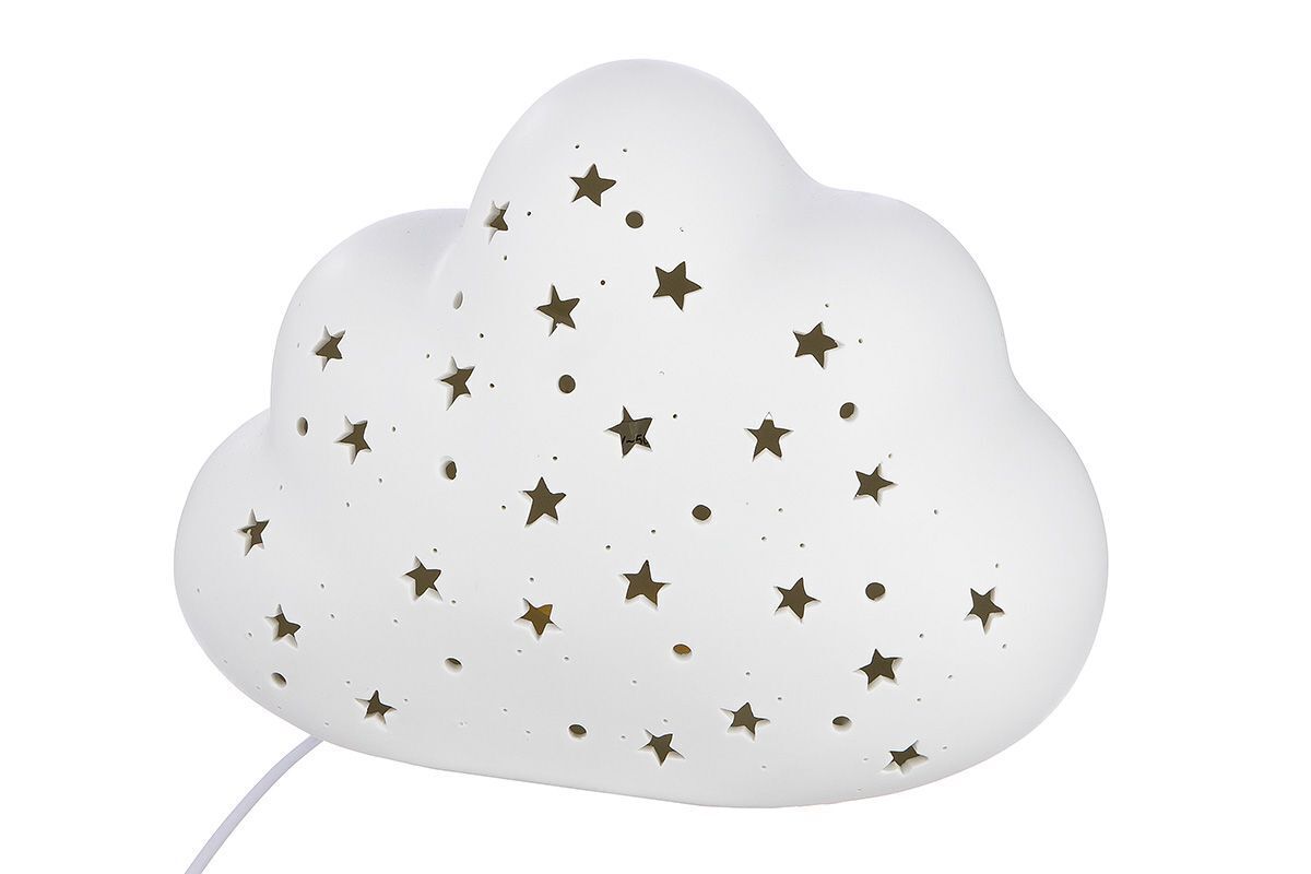 Tischleuchte Wolke Sternmuster Porzellan Tischleuchte Wolke Sternmuster Porzellan