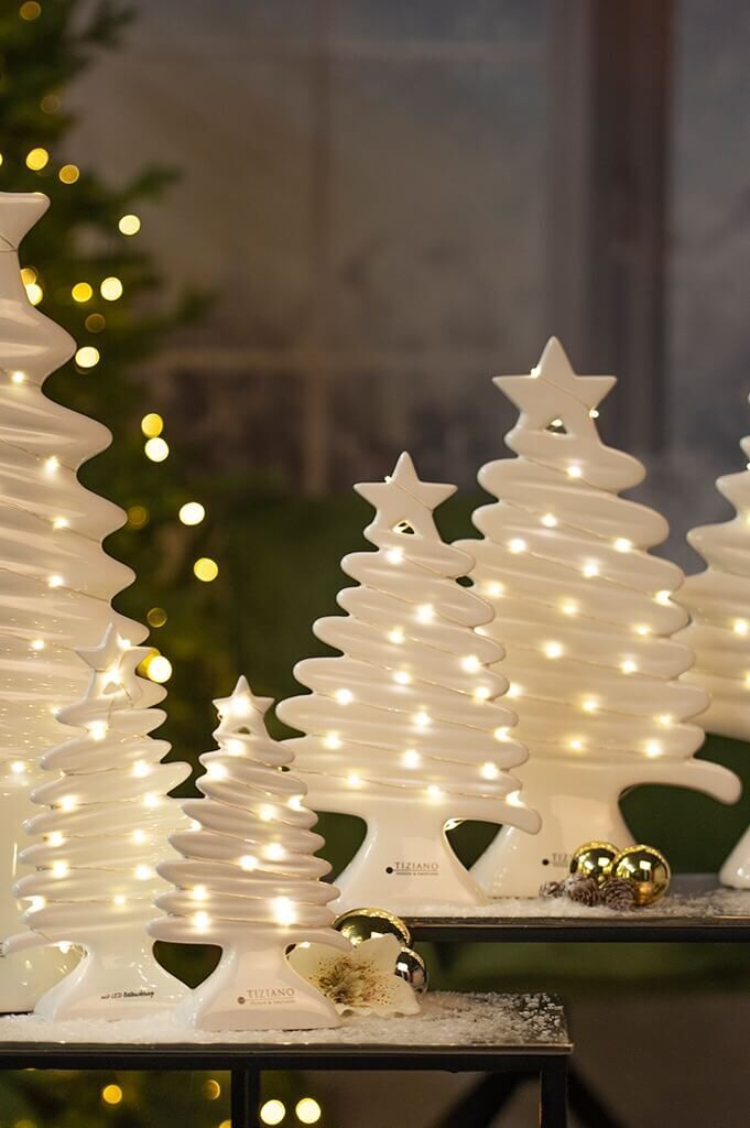 Weihnachtsbaum Natalino LED 45cm cremeweiß