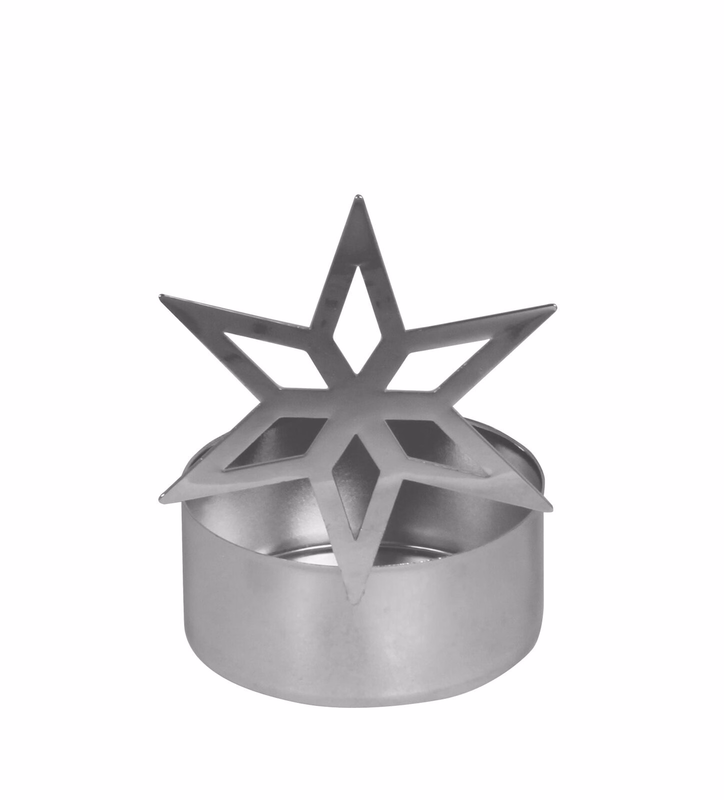 809026897 Teelichthalter Vano Stern silber