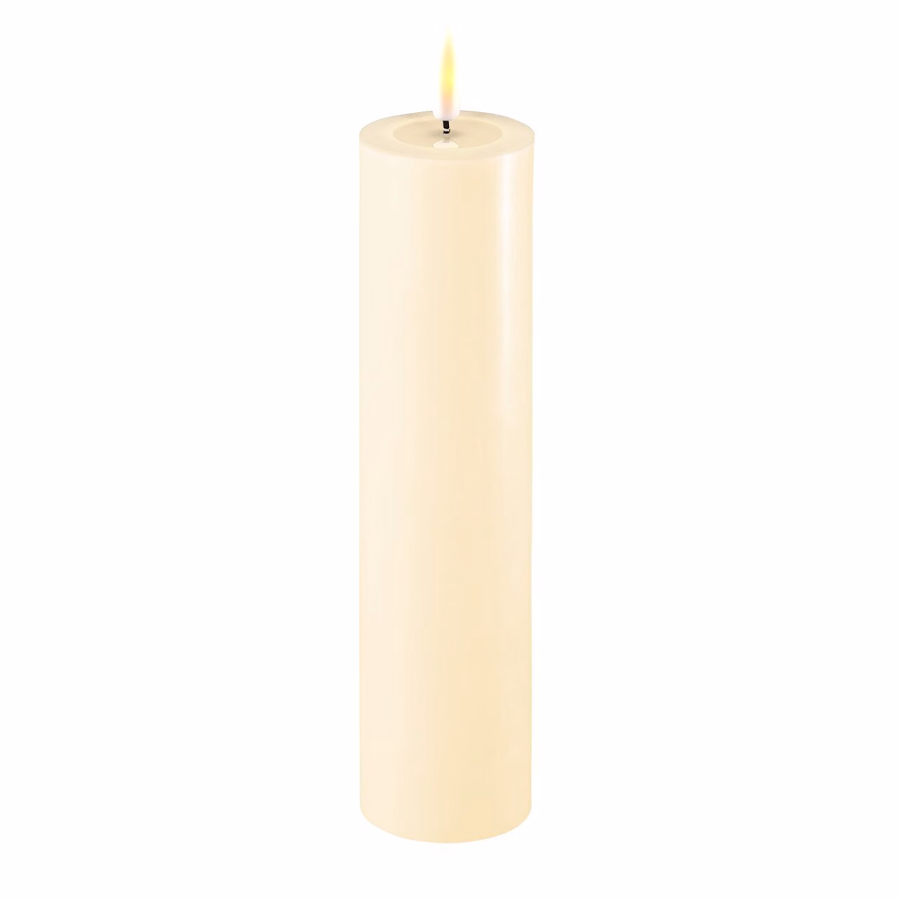 2021-RF-0107 Stumpenkerze LED creme 5 x 20cm