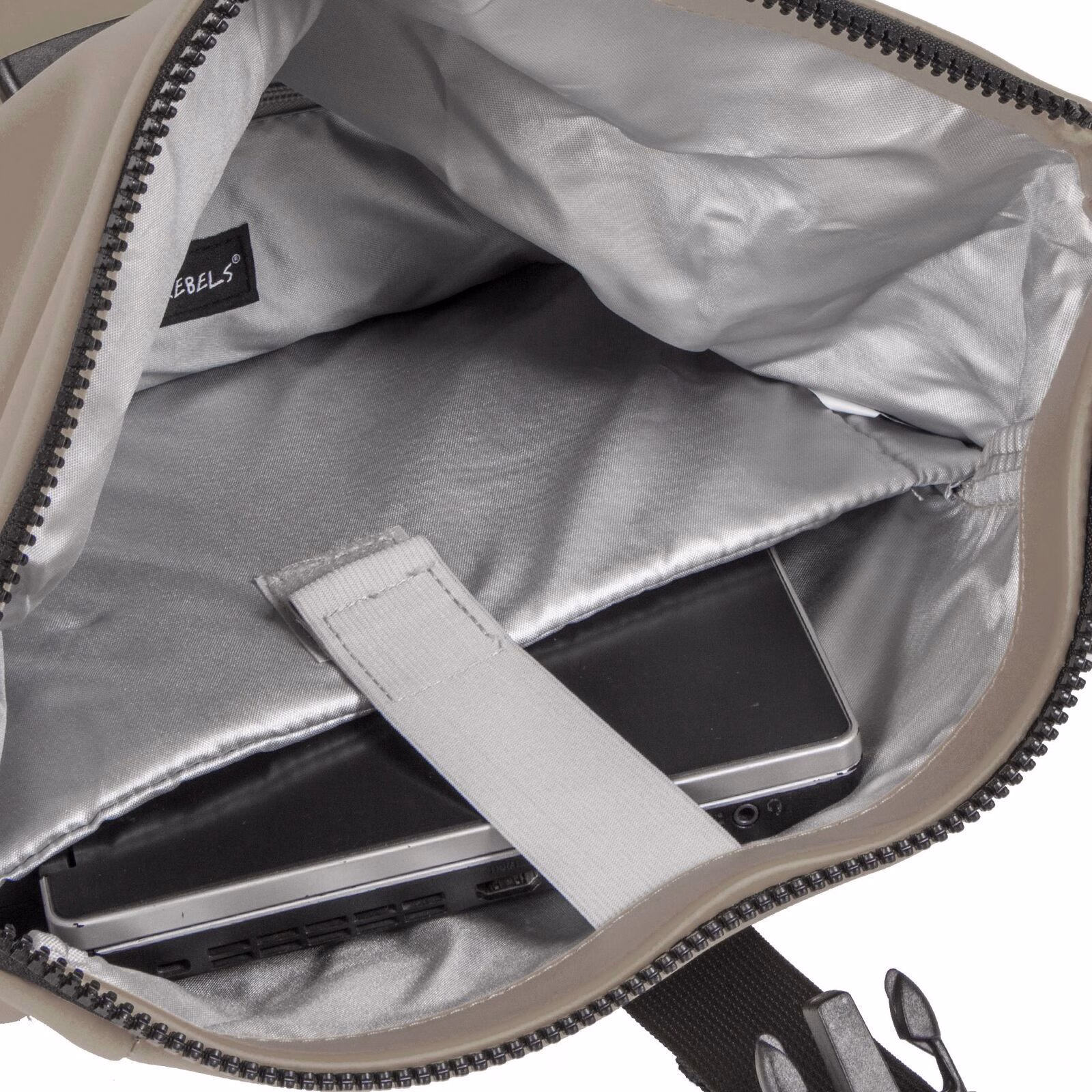 OK3xP9X0 Mart - New York Rolltop Rucksack taupe