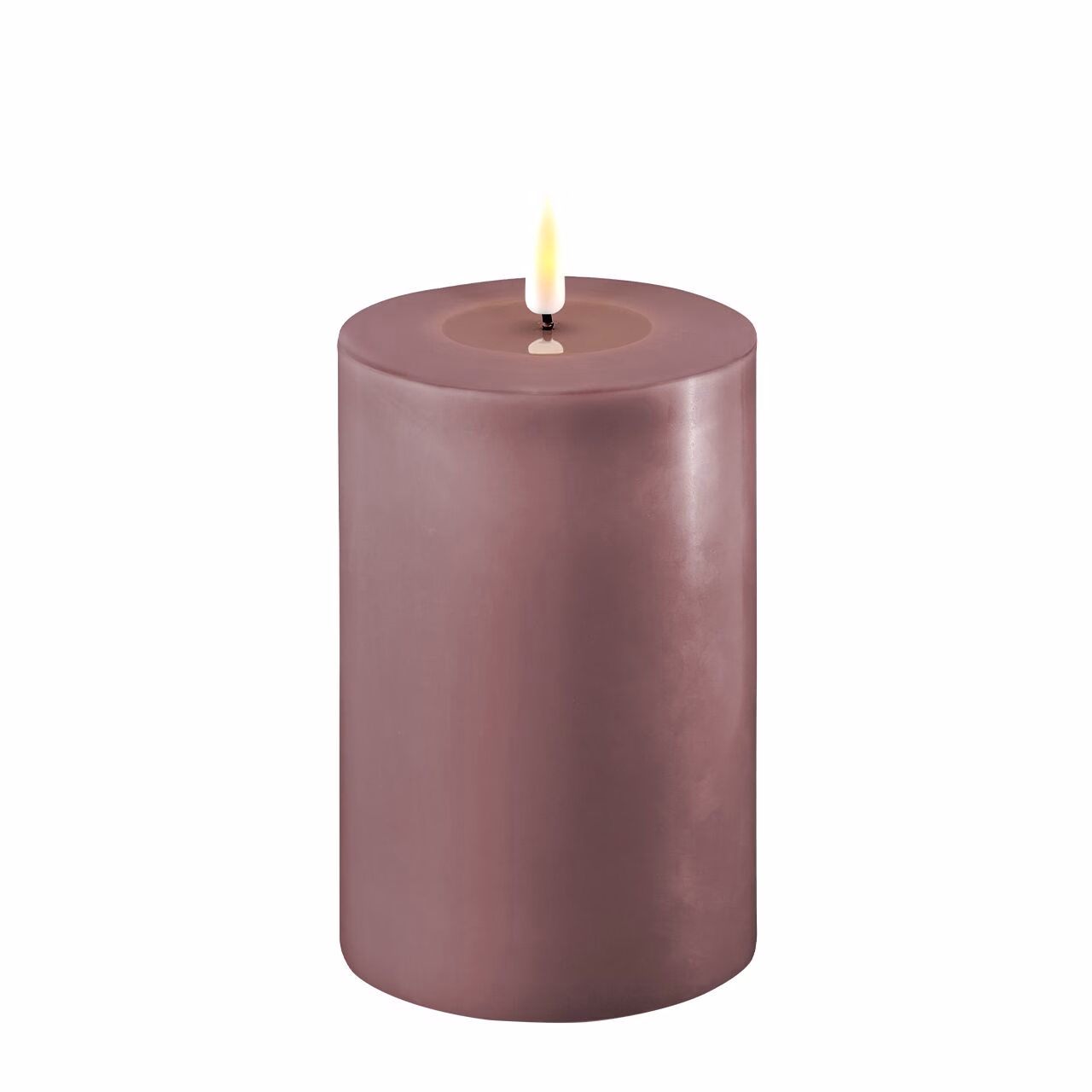 2021-RF-0157 Stumpenkerze LED helles lila 10 x 15cm