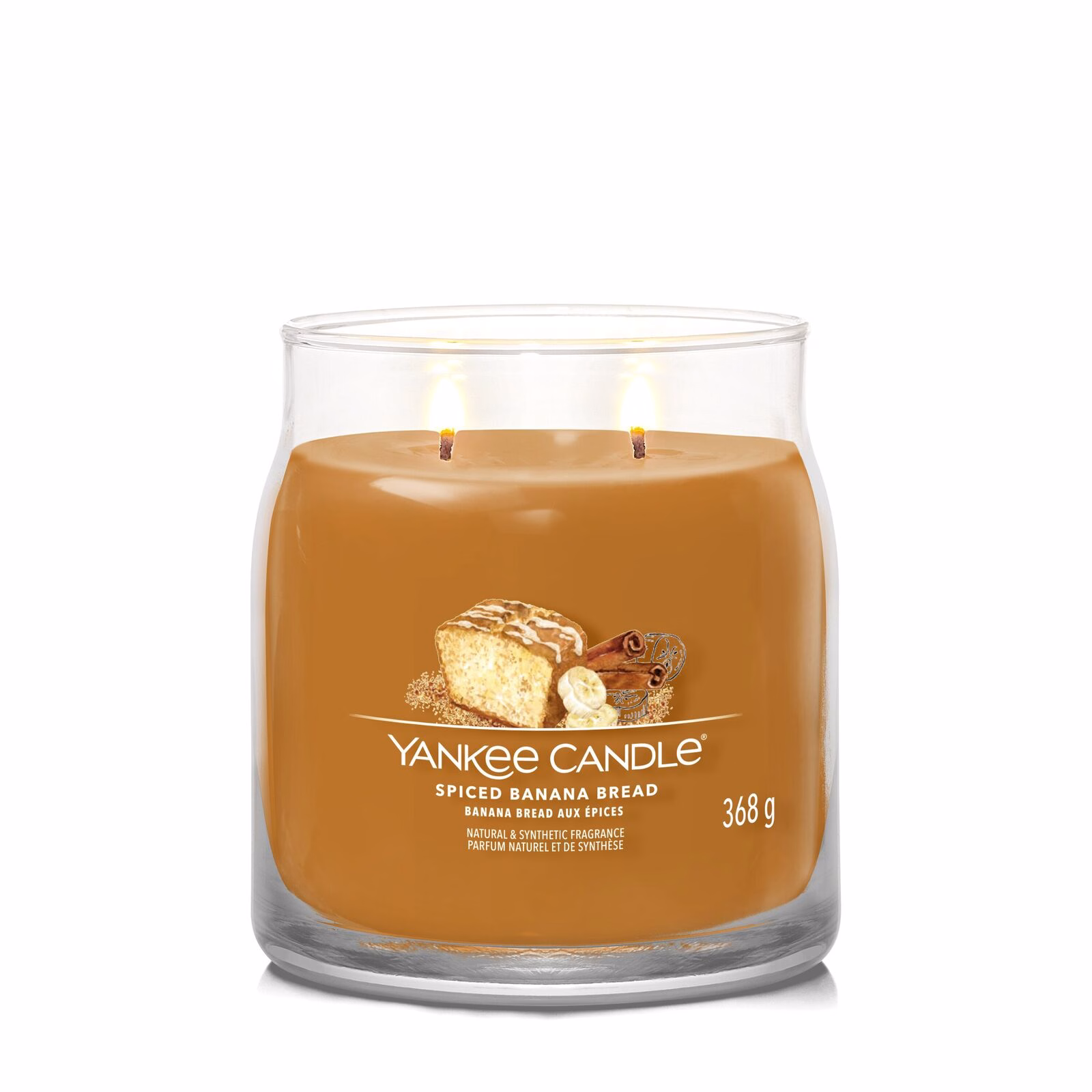 Spiced Banana Bread Signature Medium Jar 368g 2-Docht
