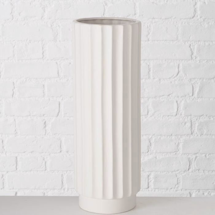 Vase Vianello Keramik weiß 41cm
