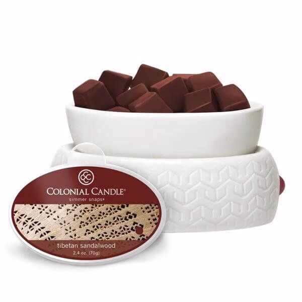 ccsnaps-1866_3_5594ffea3f292 Colonial Candle Tibetan Sandalwood Simmer Snaps 70g