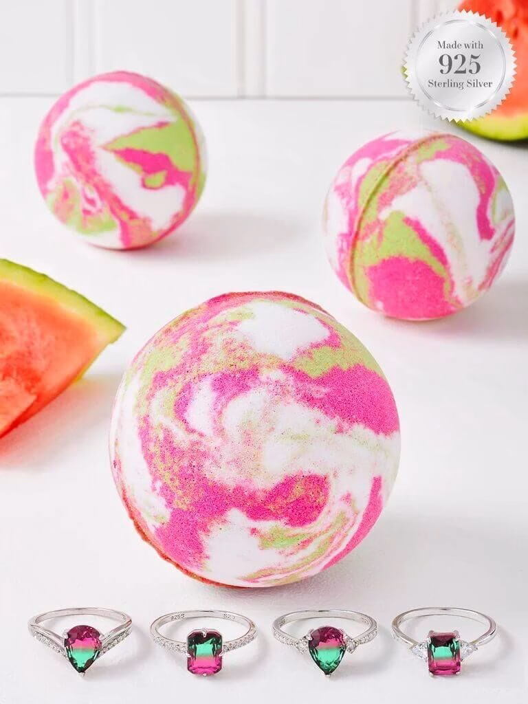 Charmed-Aroma-Watermelon-Bathbomb-Ring Watermelon Badebombe (Ring)