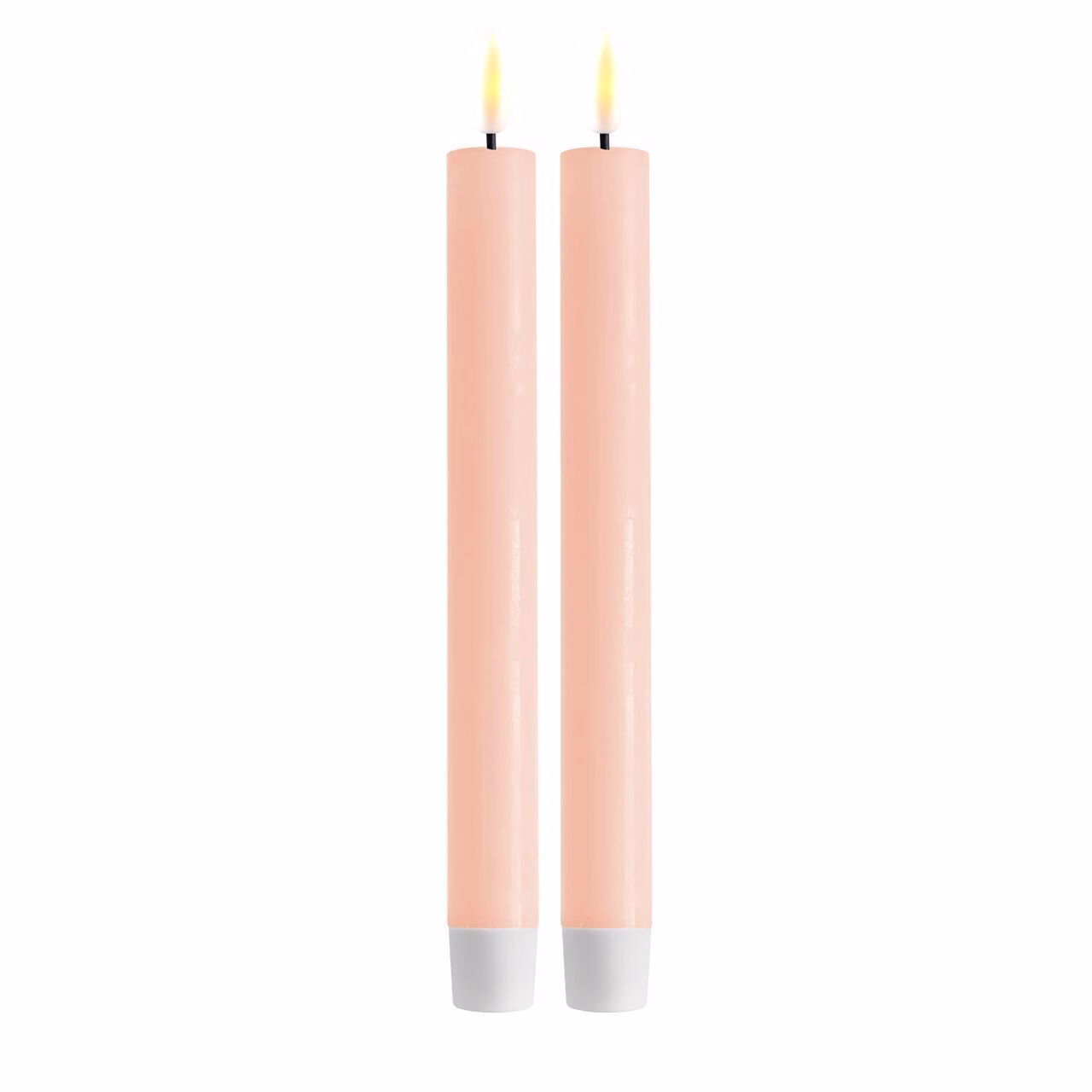 RF-0145 Stabkerze LED 24 cm Hellrosa 2 Stück