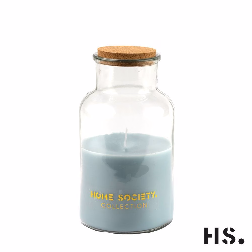 Jar Candle Lisse blau groß