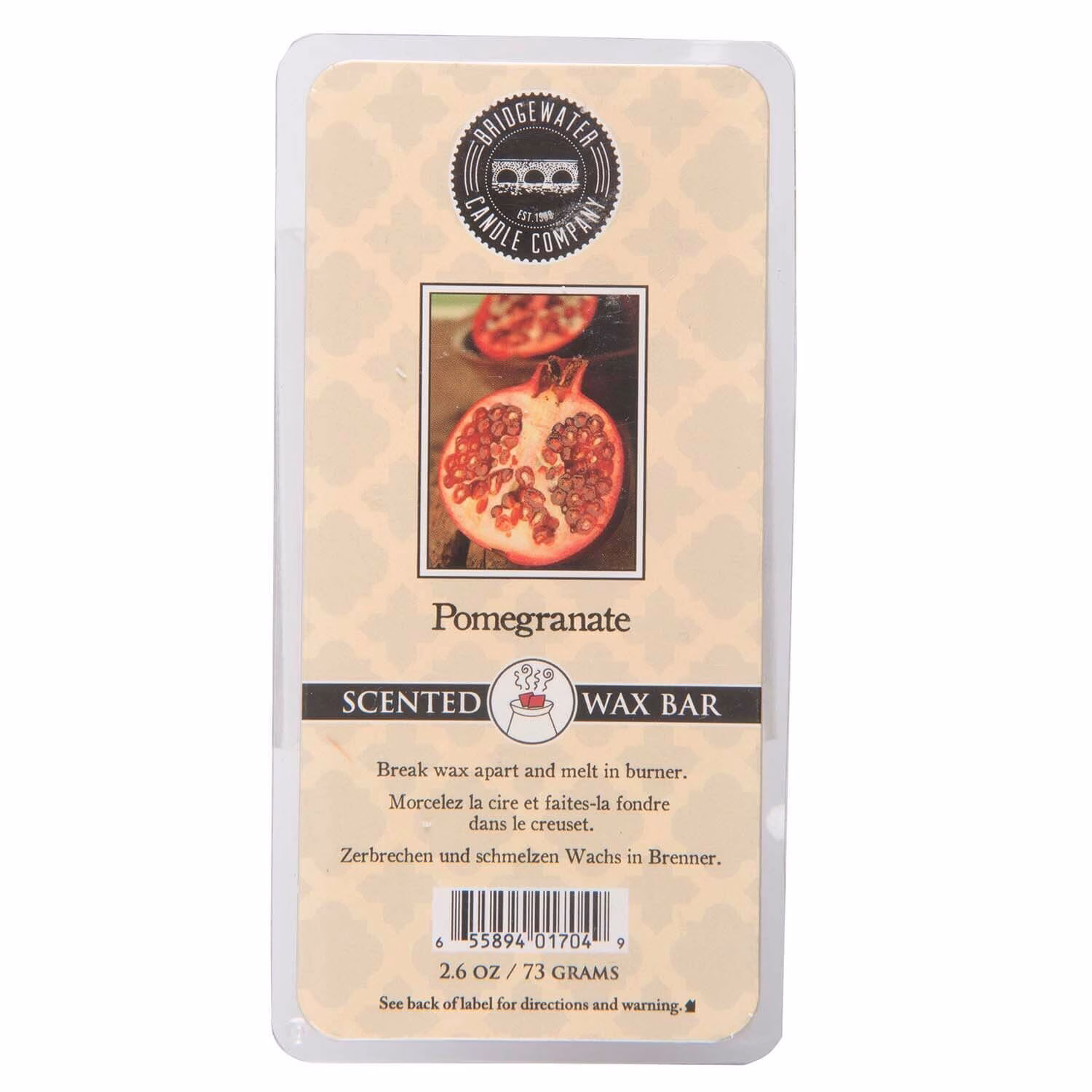 Pomegranate Wax Bar 73g