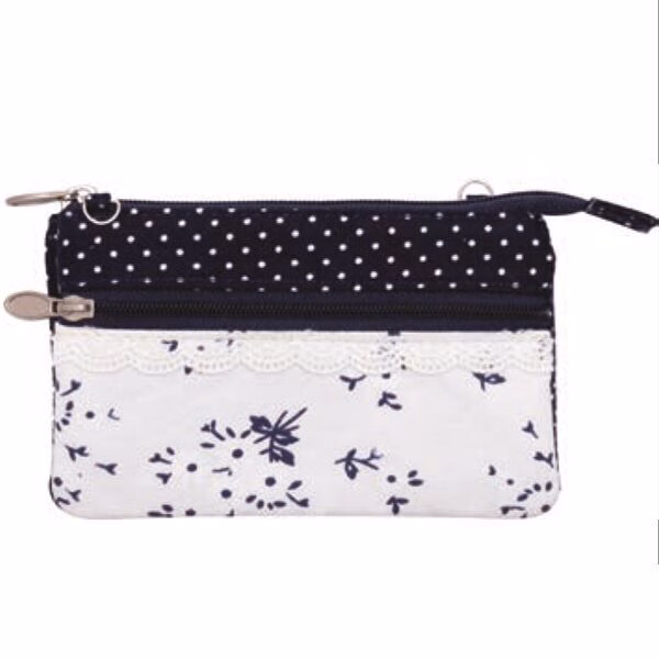 Patchwork Multifunktions-Tasche 076 nature blue