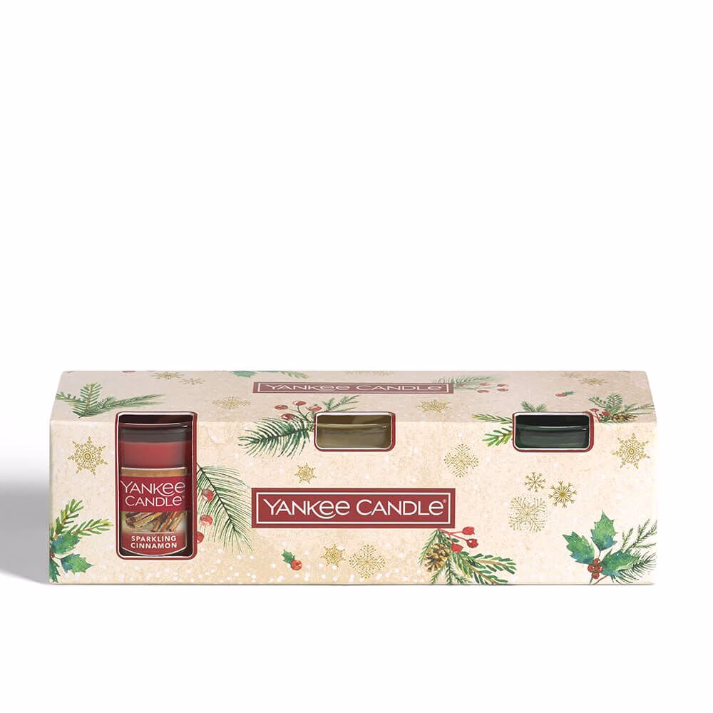 Geschenkset mit 3 kleinen Jars von Yankee Candle 2020 Bild Vorne