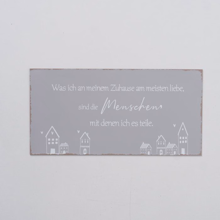 Deko Schild Nordy grau