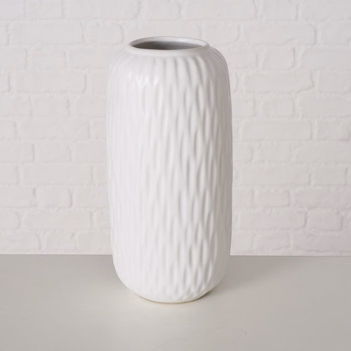 Vase Zalina Porzellan weiß 20cm