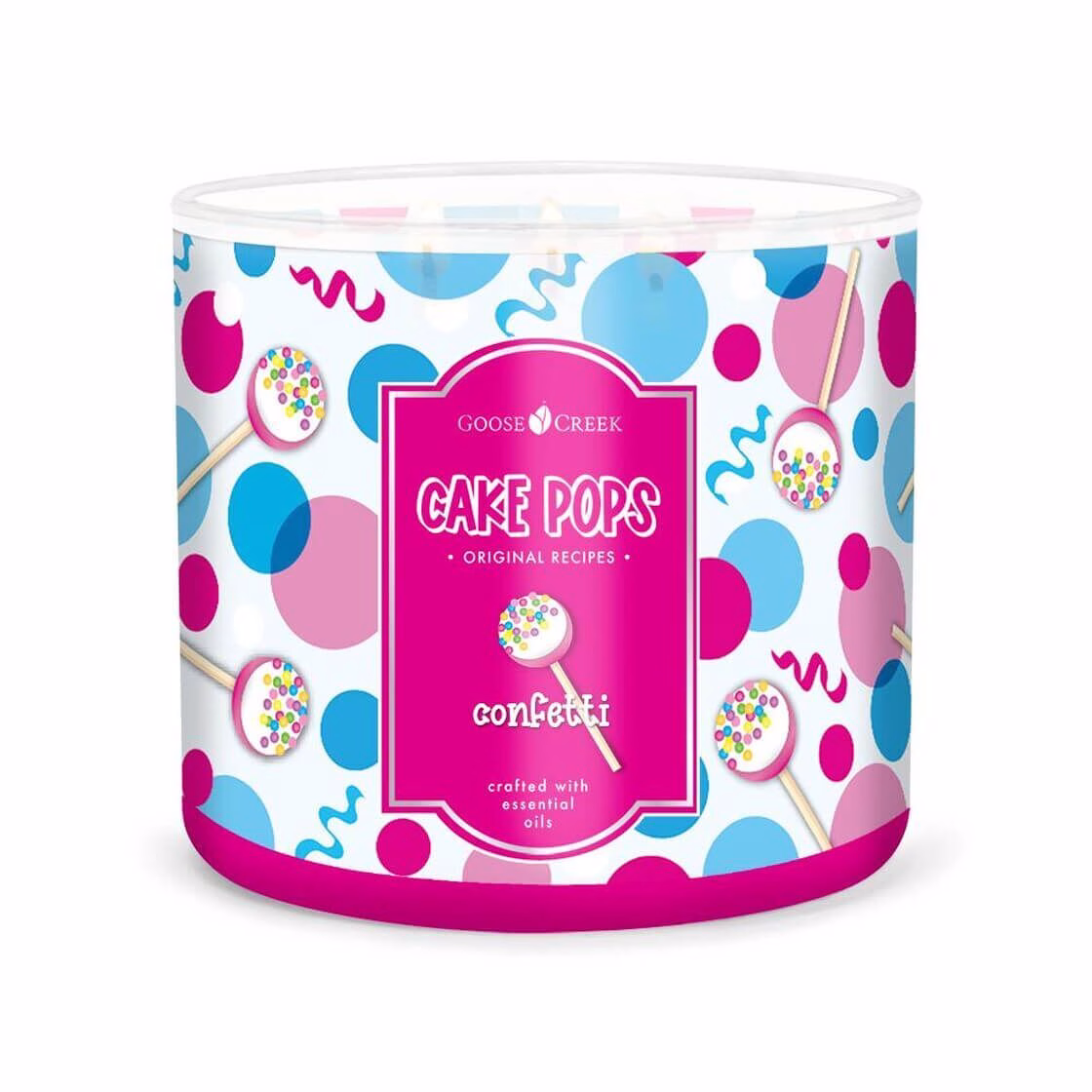 Confetti Cake Pop 411g (3-Docht)