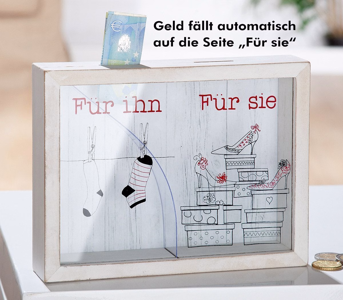 45742_2 Spardose Für ihn & Für sie