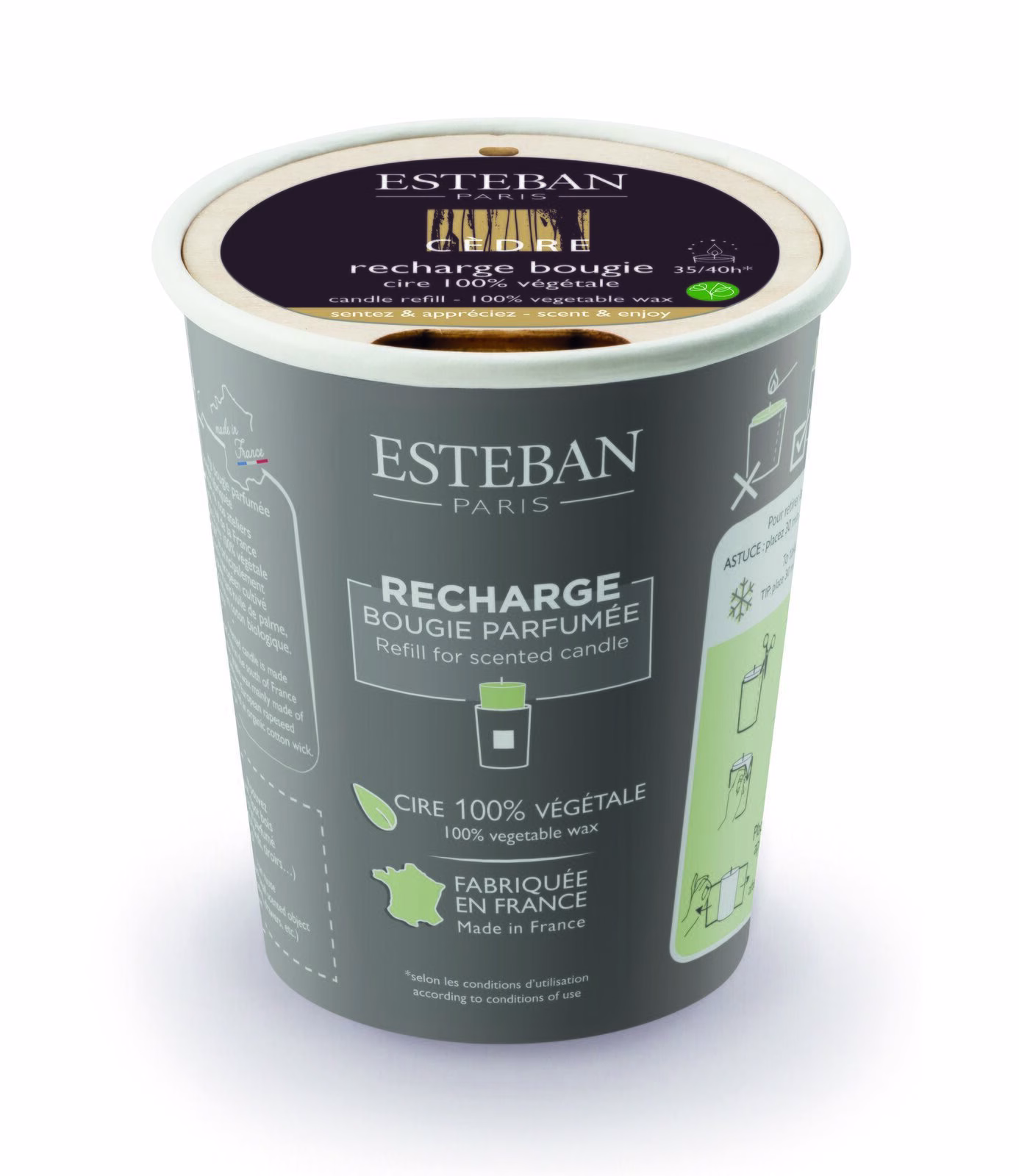 CED-128_1 Cedre Nachfüller für Duftkerze 170g
