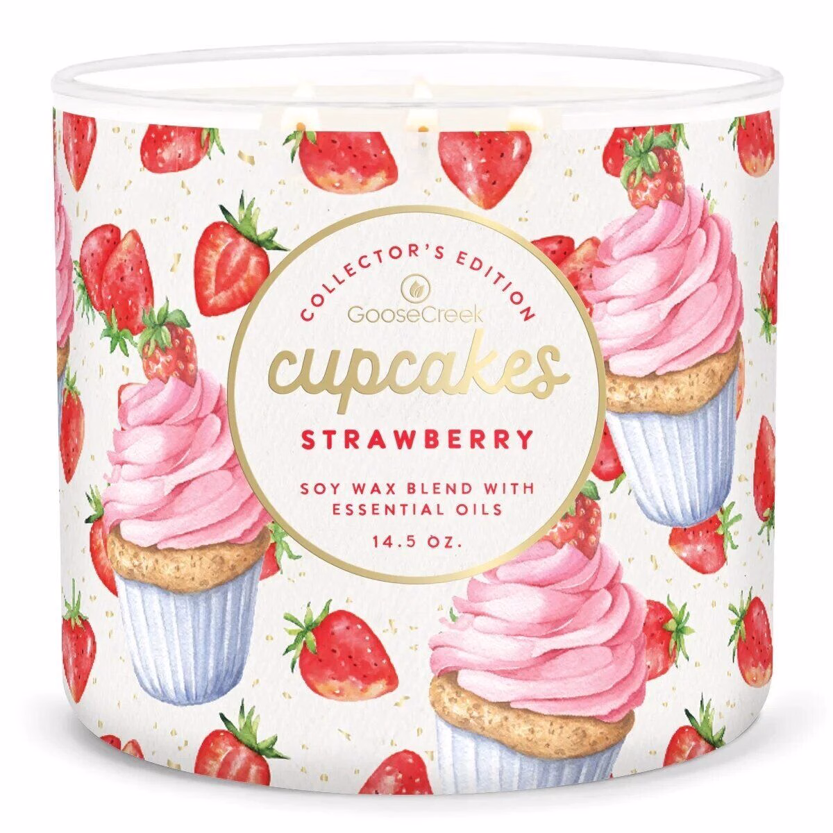 strawberry-cupcake-3-docht-kerze-411g Strawberry Cupcake 411g (3-Docht)