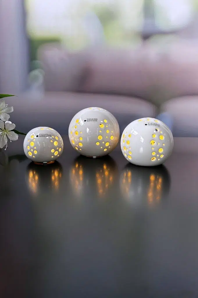 Lichtkugel Verona 12cm LED creme Lichtkugel Verona 12cm LED creme