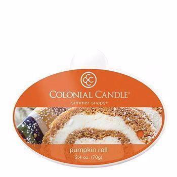 ccsnaps-43525594ff79d1ede Colonial Candle Pumpkin Roll Simmer Snaps 70g