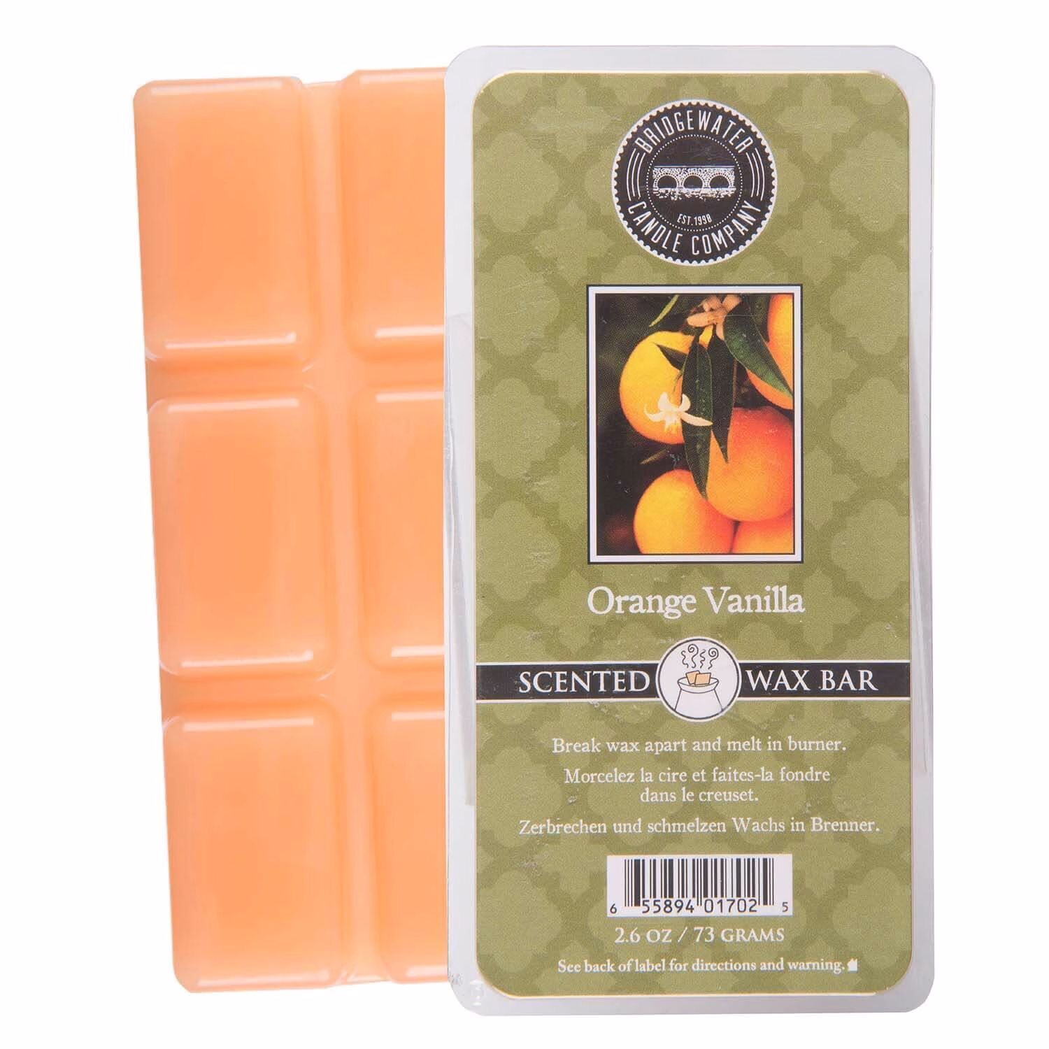 BW_OrangeVanilla_WaxBar_Group Orange Vanilla Wax Bar 73g - Bridgewater