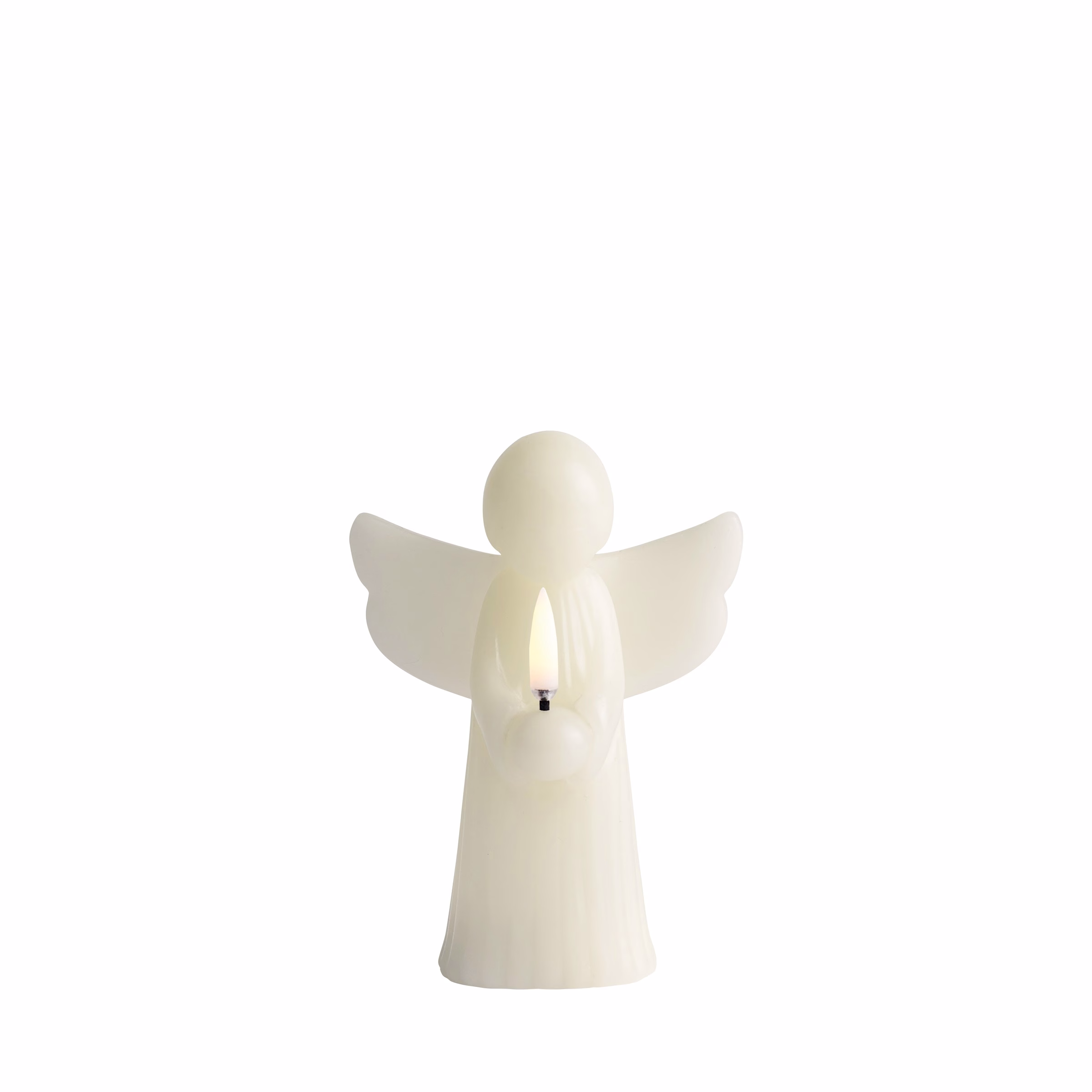 Uyuni LED Kerze Angel oyster grey 11x15,5cm Uyuni LED Kerze Angel oyster grey 11x15,5cm