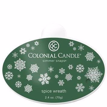 Colonial Candle Spice Wreath Simmer Snaps