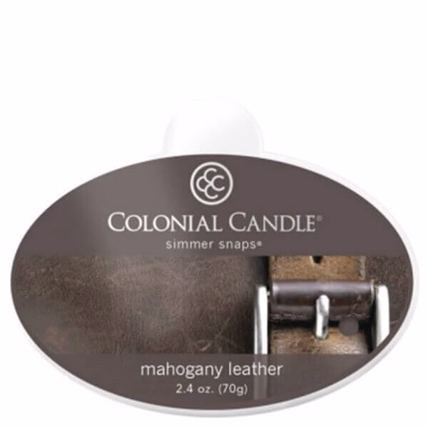 Colonial Candle Mahogany Leather Simmer Snaps 70g
