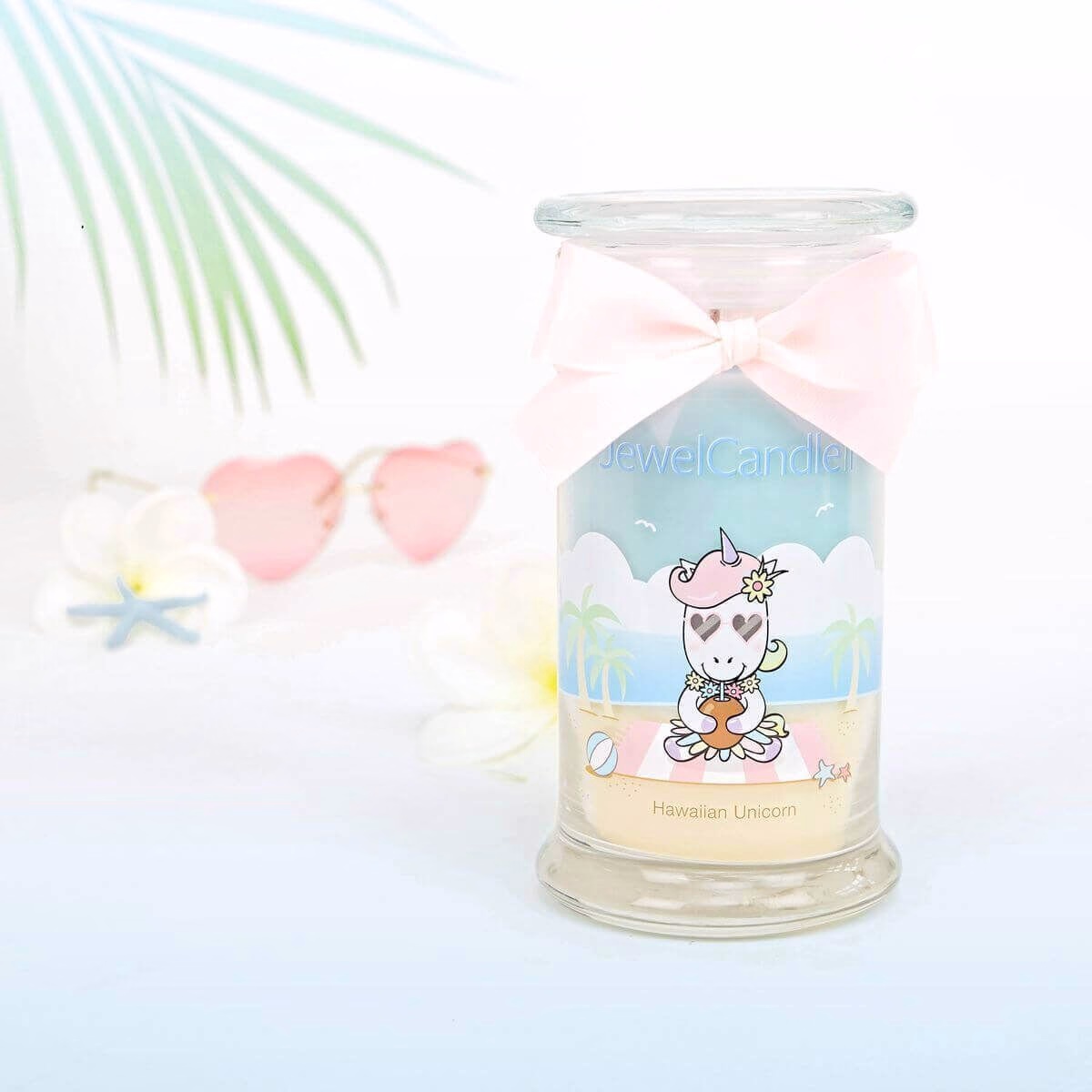 hawaiian-unicorn-Duftkerze-mit-Halskette-und-Charm-Juwelkerze-2 Hawaiian Unicorn (Halskette mit Anhänger) 380g