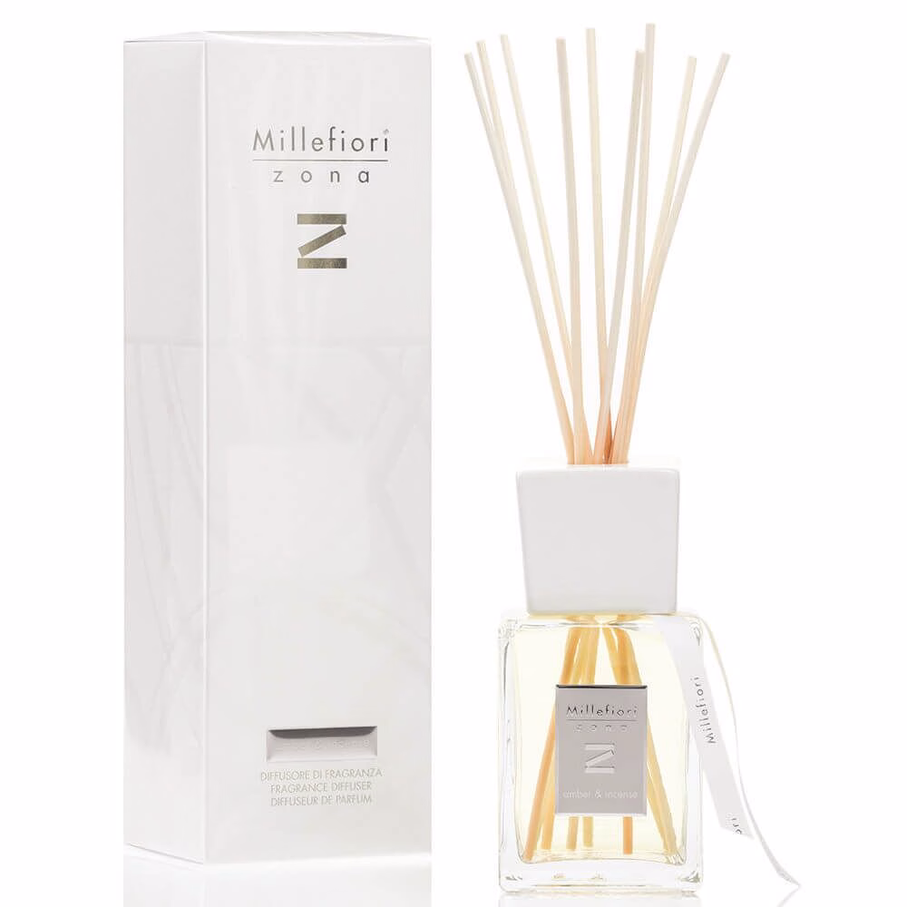 Amber & Incense - Zona Stick Diffuser 500ml - Millefiori