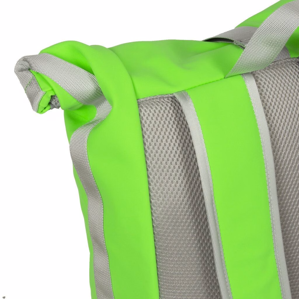 new-rebels-mart-neon-rolltop-laptop-rucksack-gruen-4 Mart - New York Rolltop Rucksack neon grün