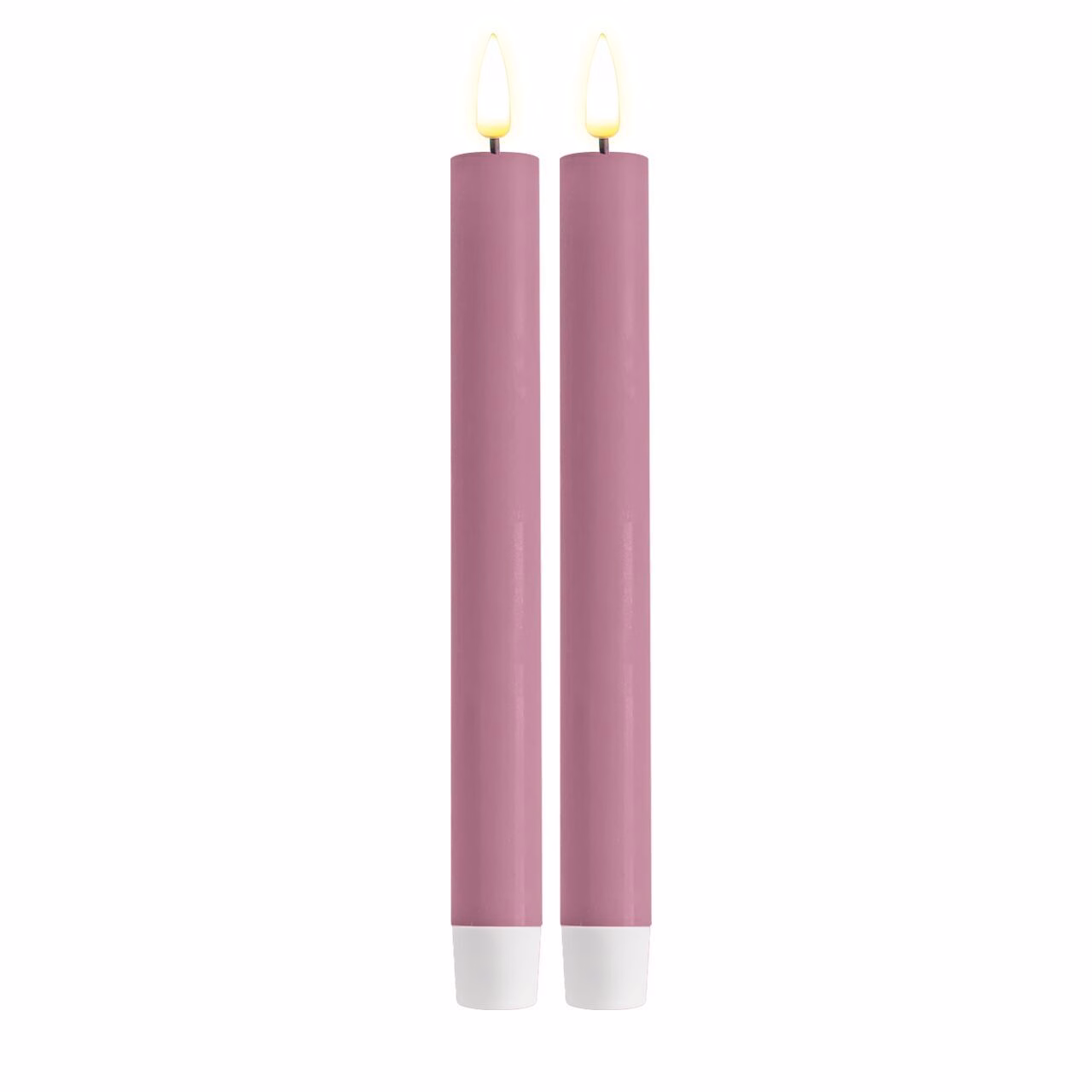 Stabkerze LED 24 cm Lavendel 2 Stück
