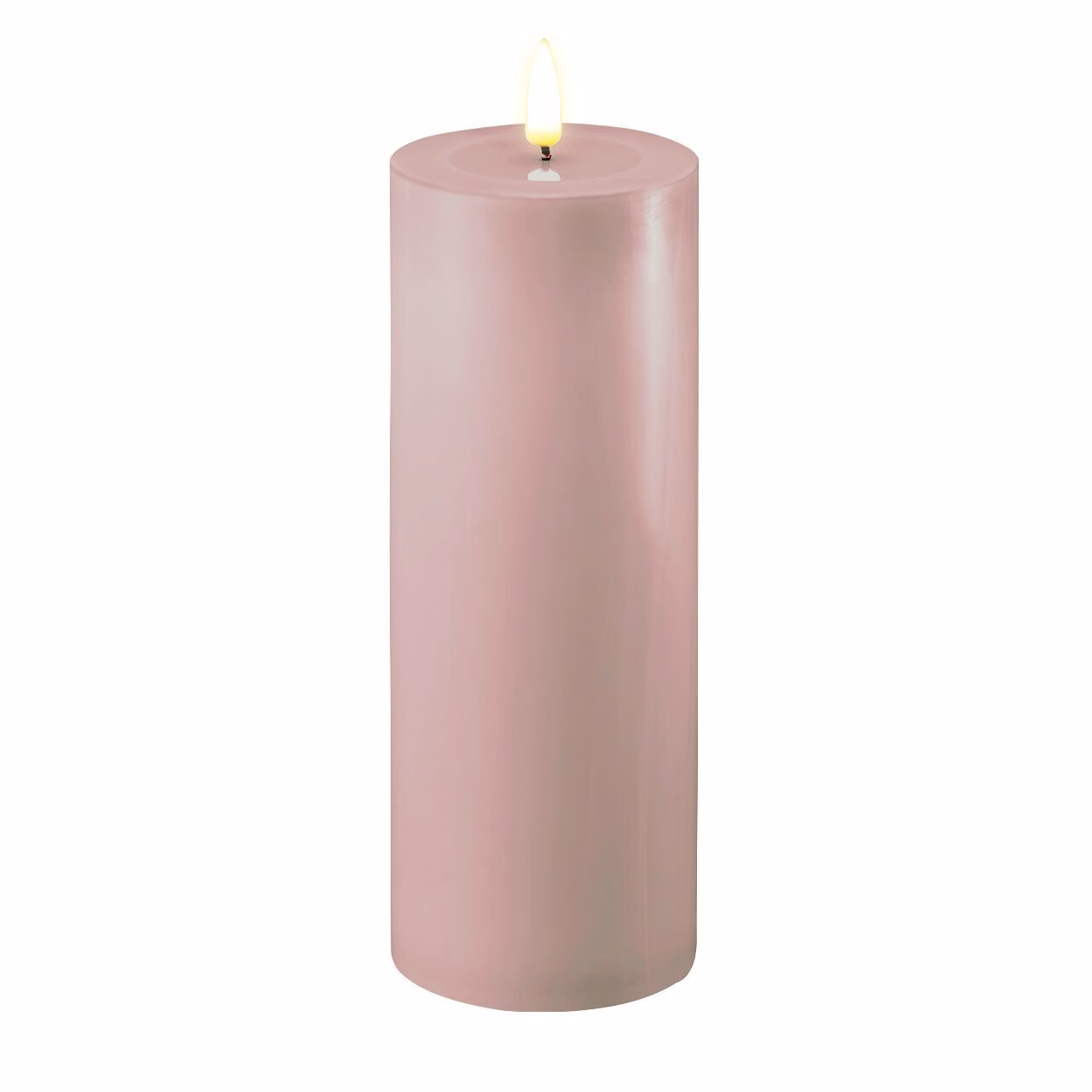 RF-0438 Stumpenkerze LED Rose 7,5 x 20cm
