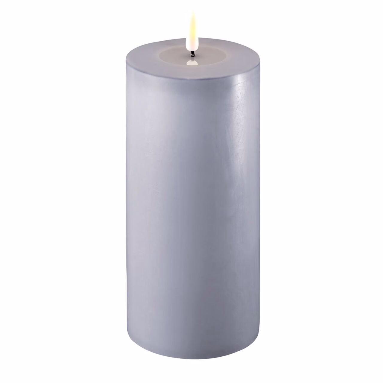 2021-RF-0301 Stumpenkerze LED dust blue 10 x 20cm