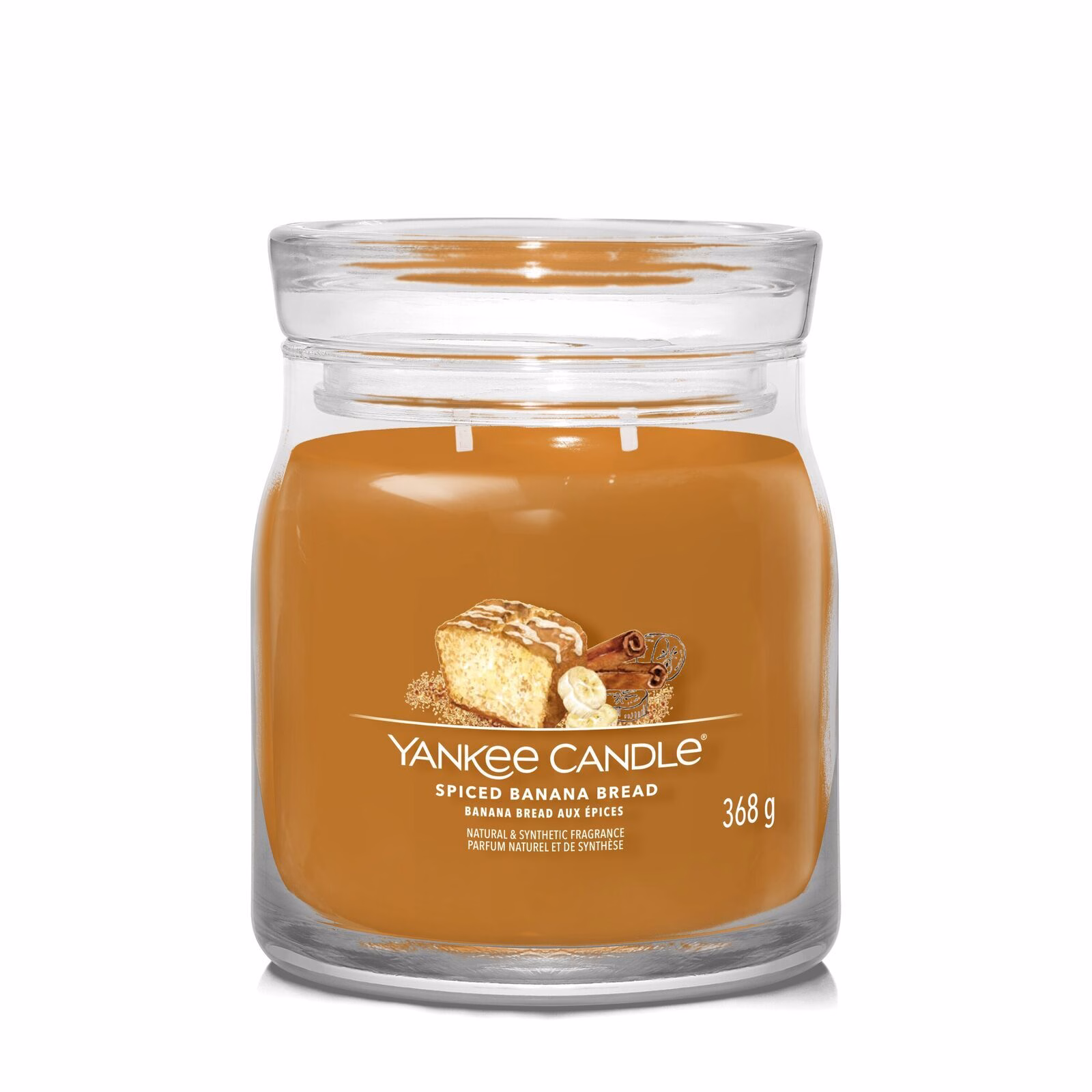 Spiced Banana Bread Signature Medium Jar 368g 2-Docht