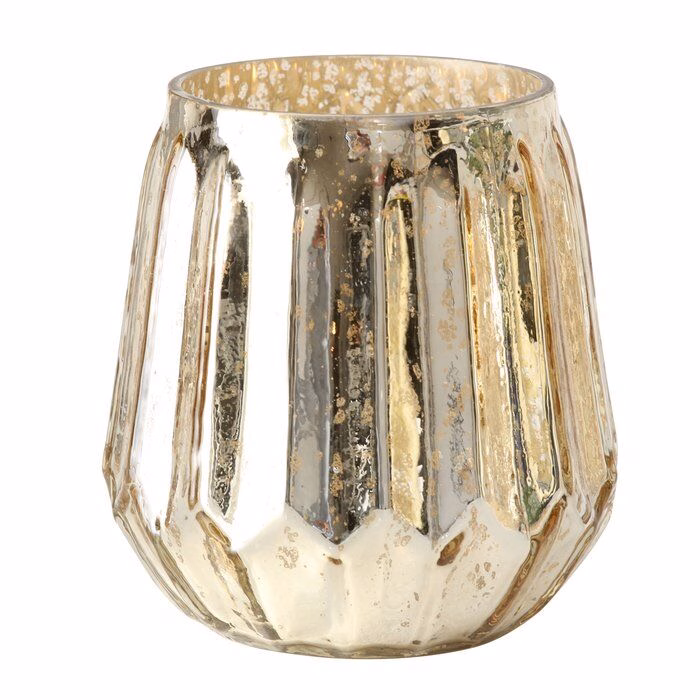 Windlicht Raymund gold 15cm Design 2