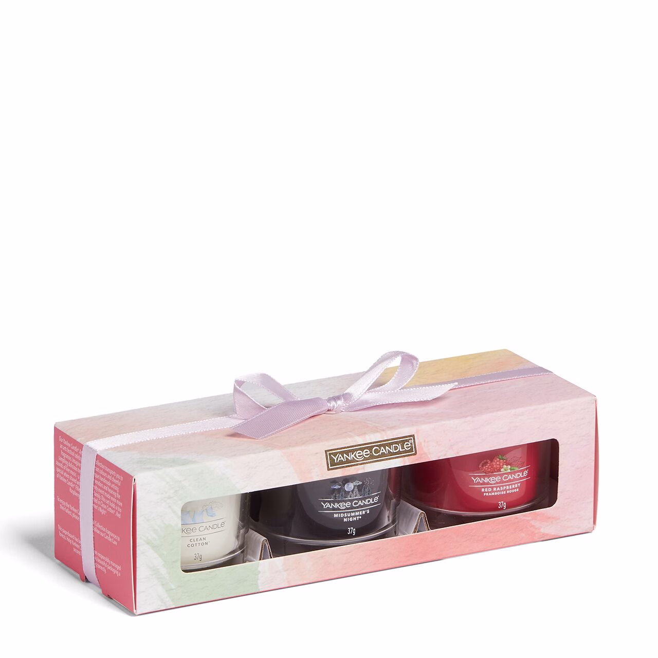 3 Glasvotivkerzen à 37g Geschenkset Original 2023