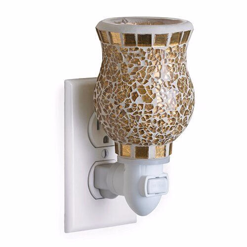 Gold Mosaik Duftlampe für die Steckdose