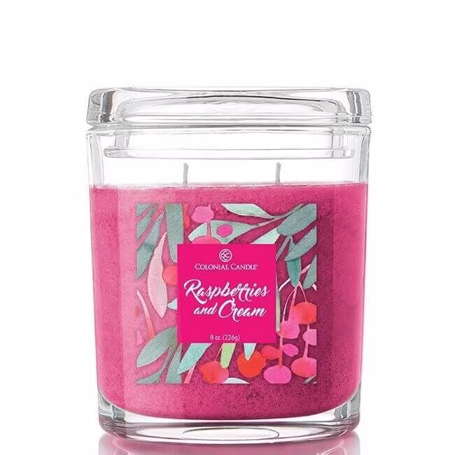 CC008-raspberriesandcream Colonial Candle - Raspberries And Cream 226g