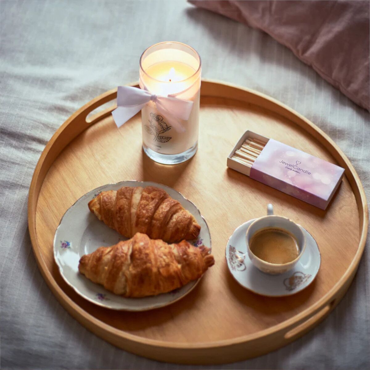 Morning Rose (Armband) 400g Brunch, Essen, Brot, Teller, Kaffeetasse