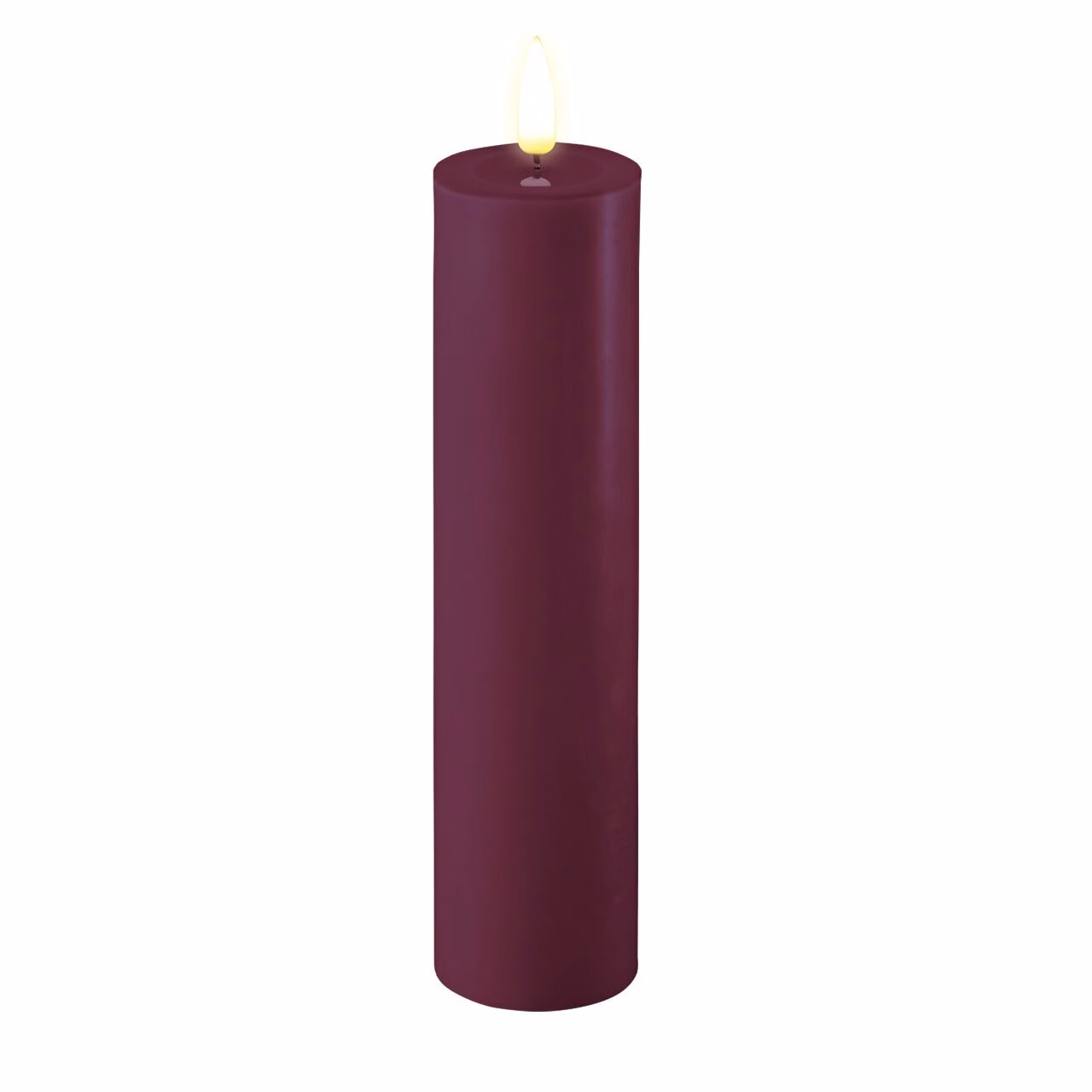RF-0392 Stumpenkerze LED Violett 5 x 20cm