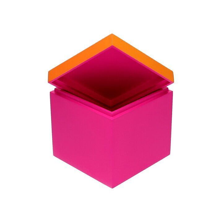 Deko Box Neo 13cm neon pink/neon orange Postfach, Kiste