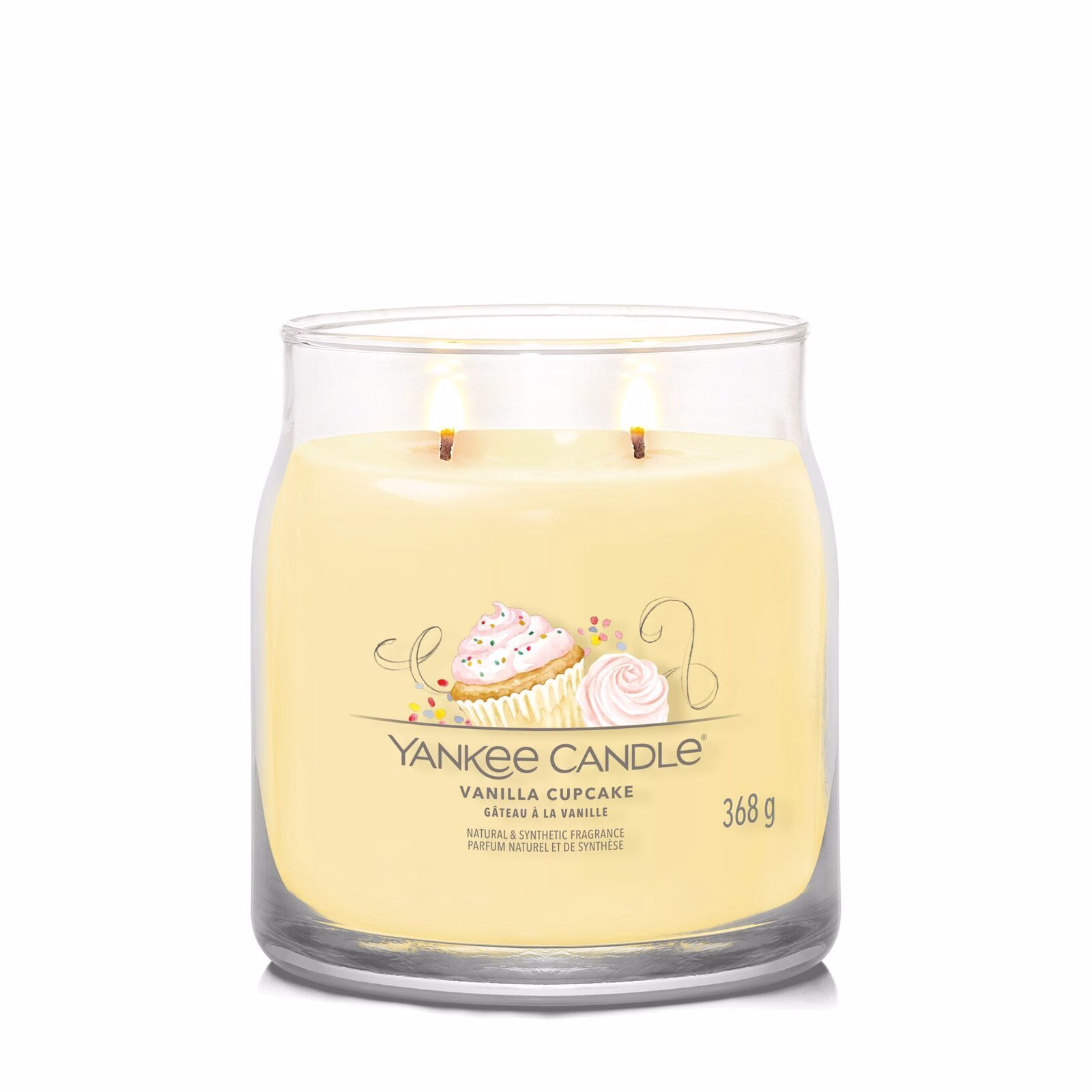 Vanilla Cupcake Signature Medium Jar 368g 2-Docht
