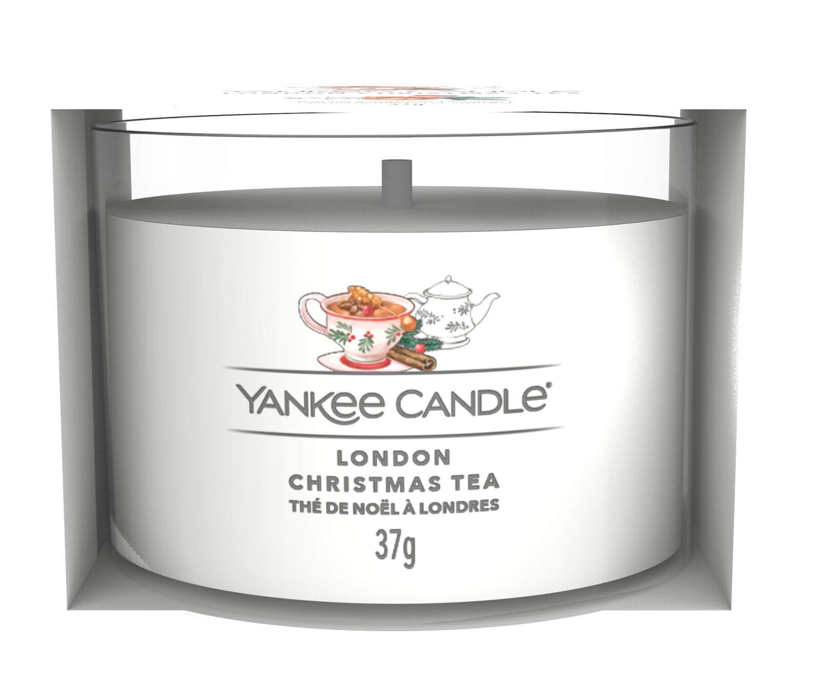 London Christmas Tea 37g Glasvotivkerze Pokal