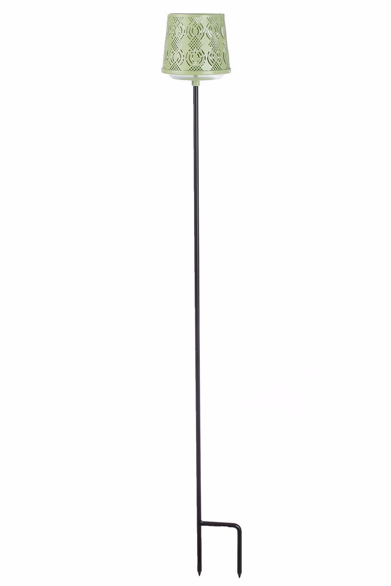 Gartenstecker mit Windlicht Malou grün Variante 1