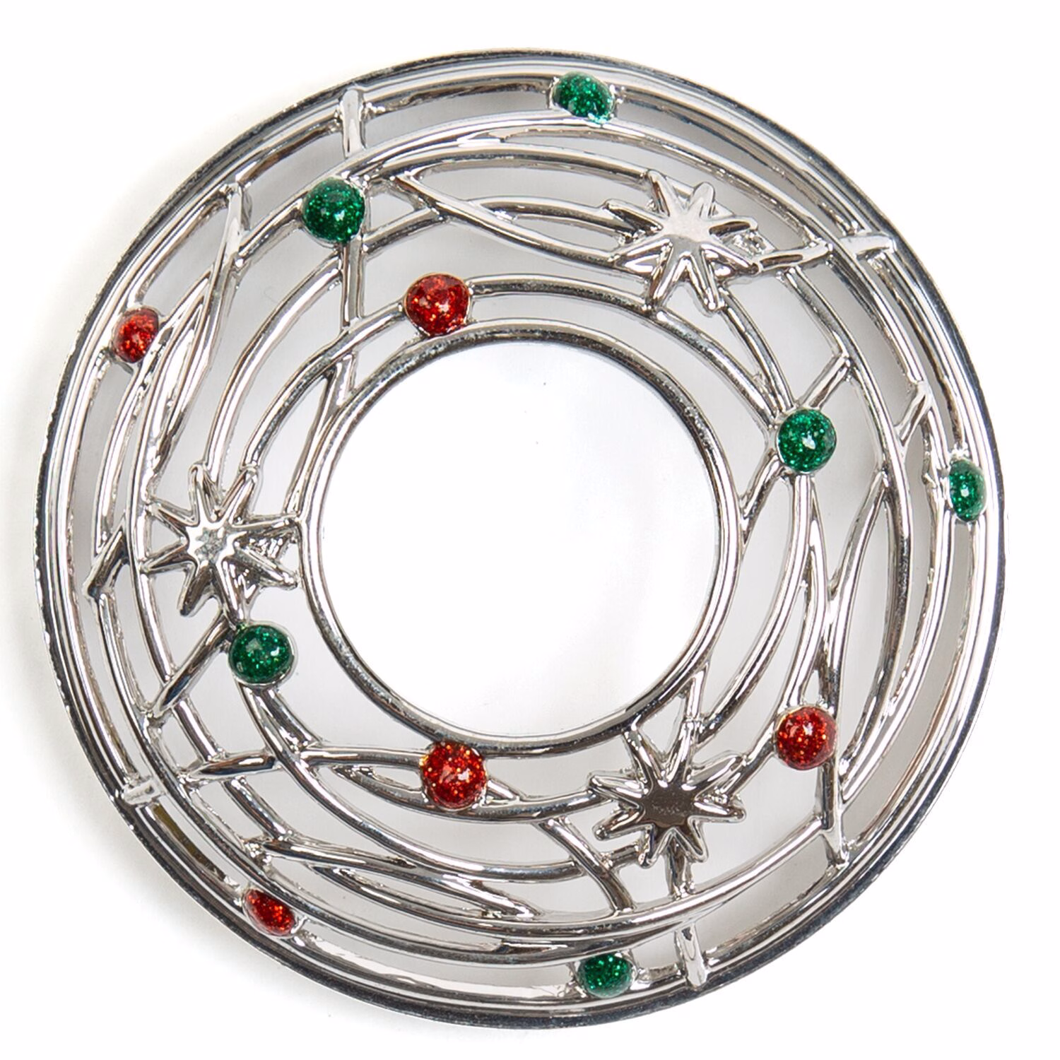 10031 Christmas Wreath Candle-Lid